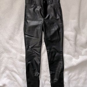 Zara faux leather pants